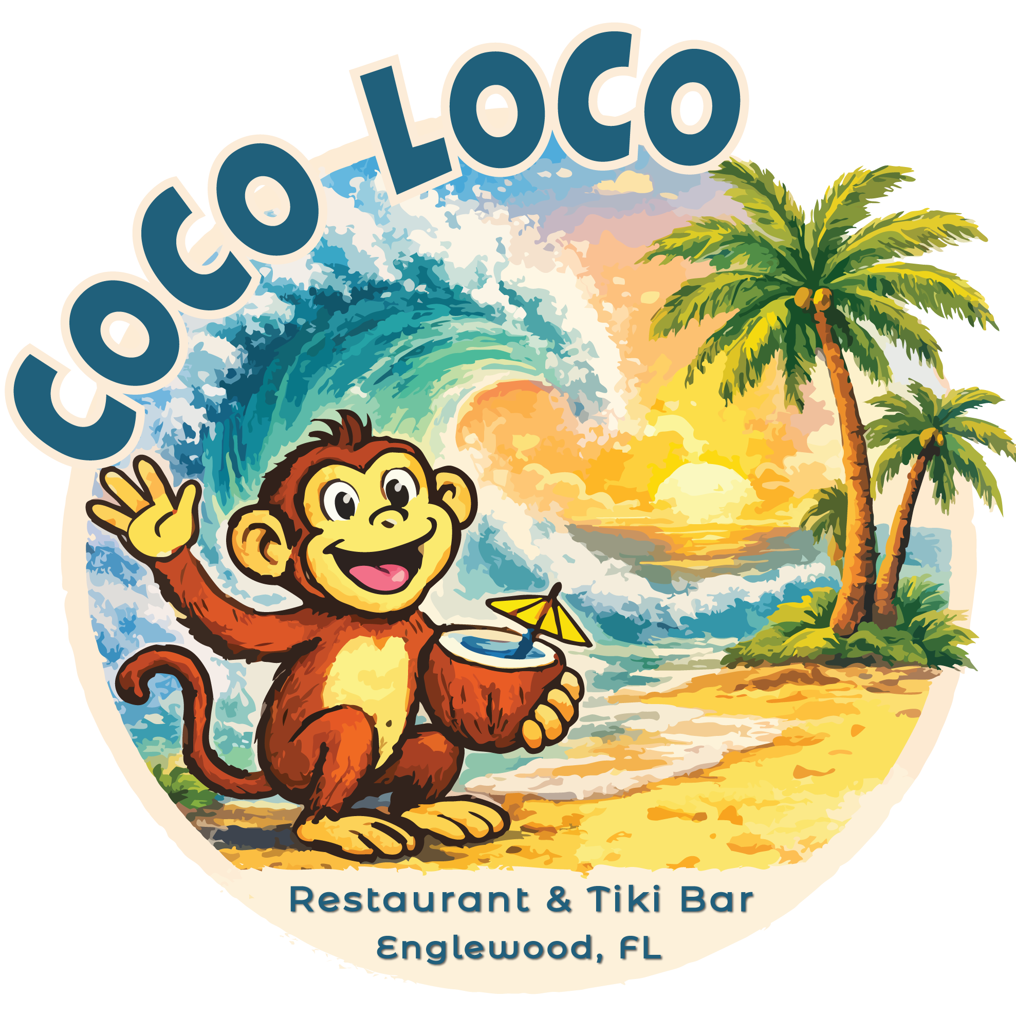 Coco Loco Restaurant & Tiki Bar Logo